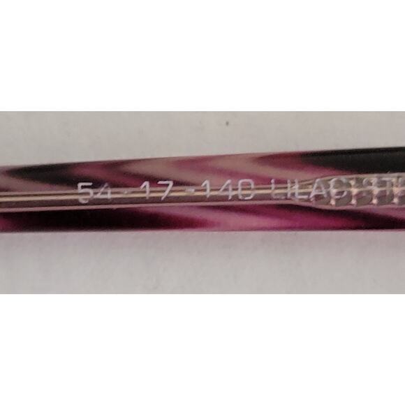 Enhance Lilac Stripe 4148 Eyeglass Glasses FRAMES ONLY 54 17 140 Light Weight - Picture 4 of 8